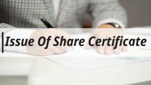 Issue of share certificate as per Companies Act, 2013