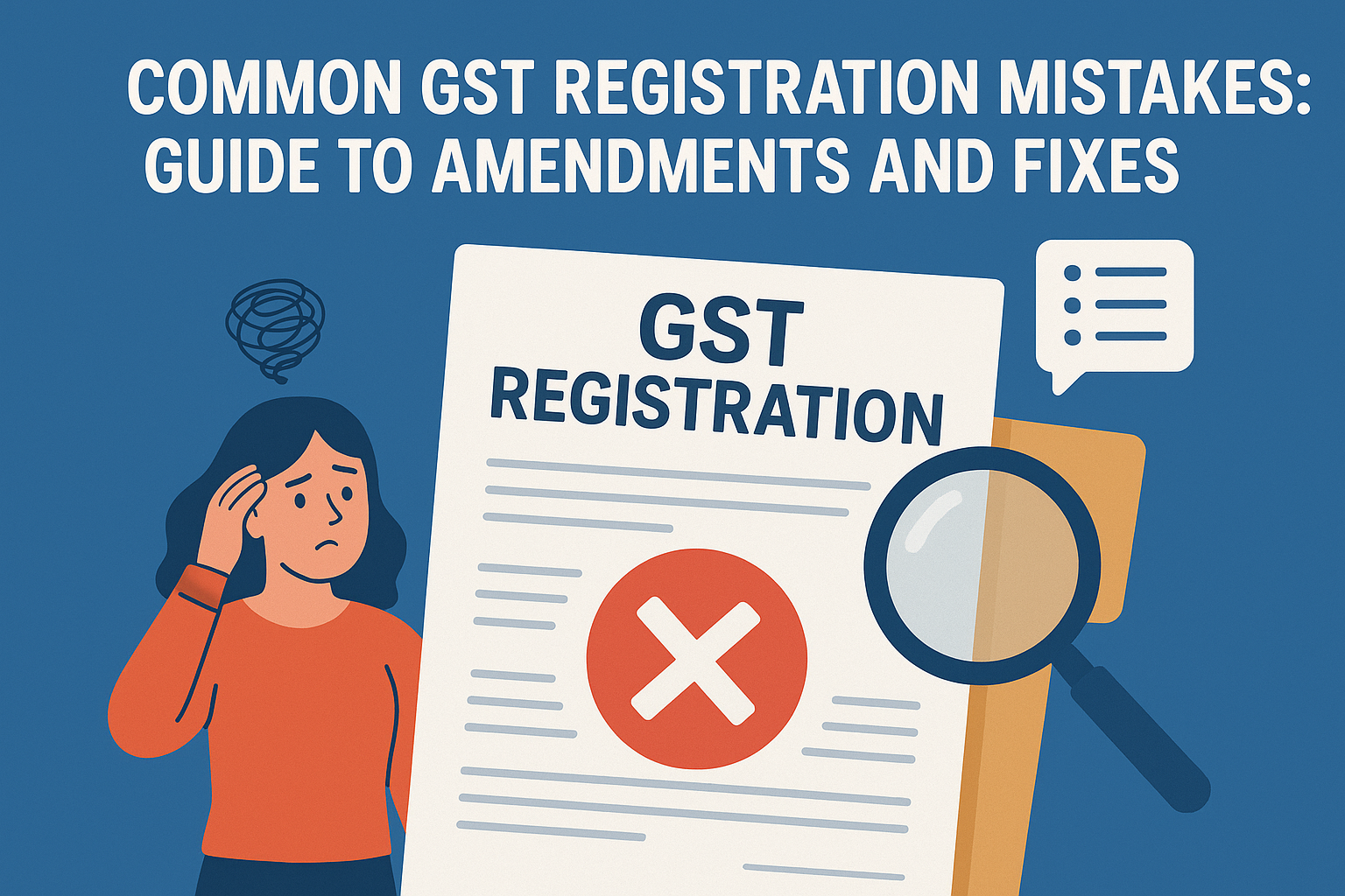 Common GST Registration Mistakes: Guide to Amendments and Fixes