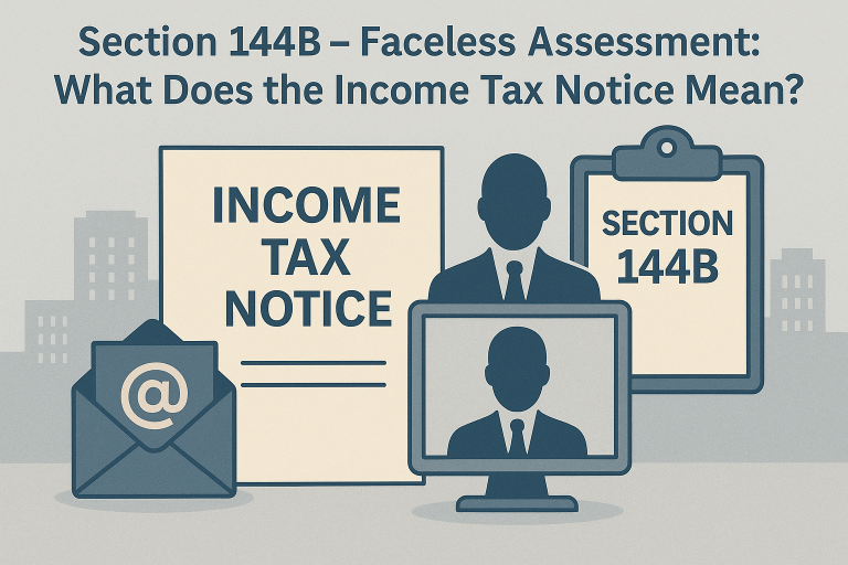 Section 144B – Faceless Assessment: What Does the Income Tax Notice Mean?