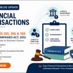 Financial Transactions under Sections 185, 186 & 188 of the Companies Act, 2013 explaining loans to directors, corporate guarantees, investments, related party transactions, compliance requirements, approvals, and best practices for businesses.